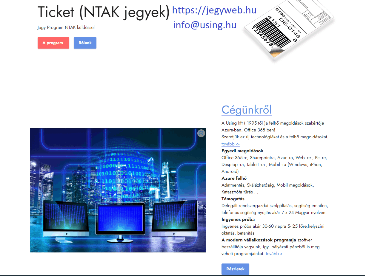 using kft jegyek